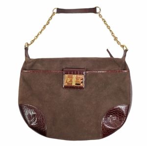 Ralph Lauren Suede Leather Brown Purse